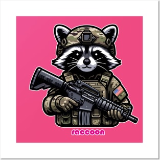 Tactical Raccoon Posters and Art